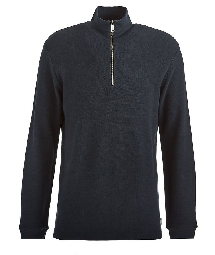 Half-Zip Cotton-Cashmere Sweater  image 0