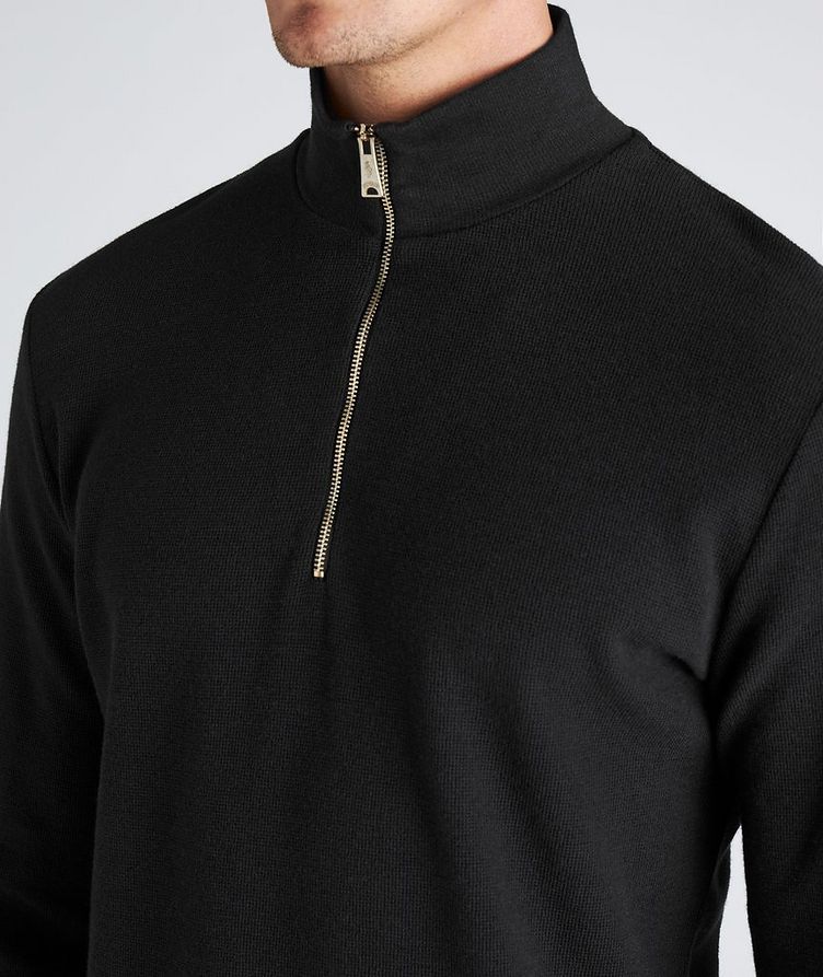 Half-Zip Cotton-Cashmere Sweater  image 3