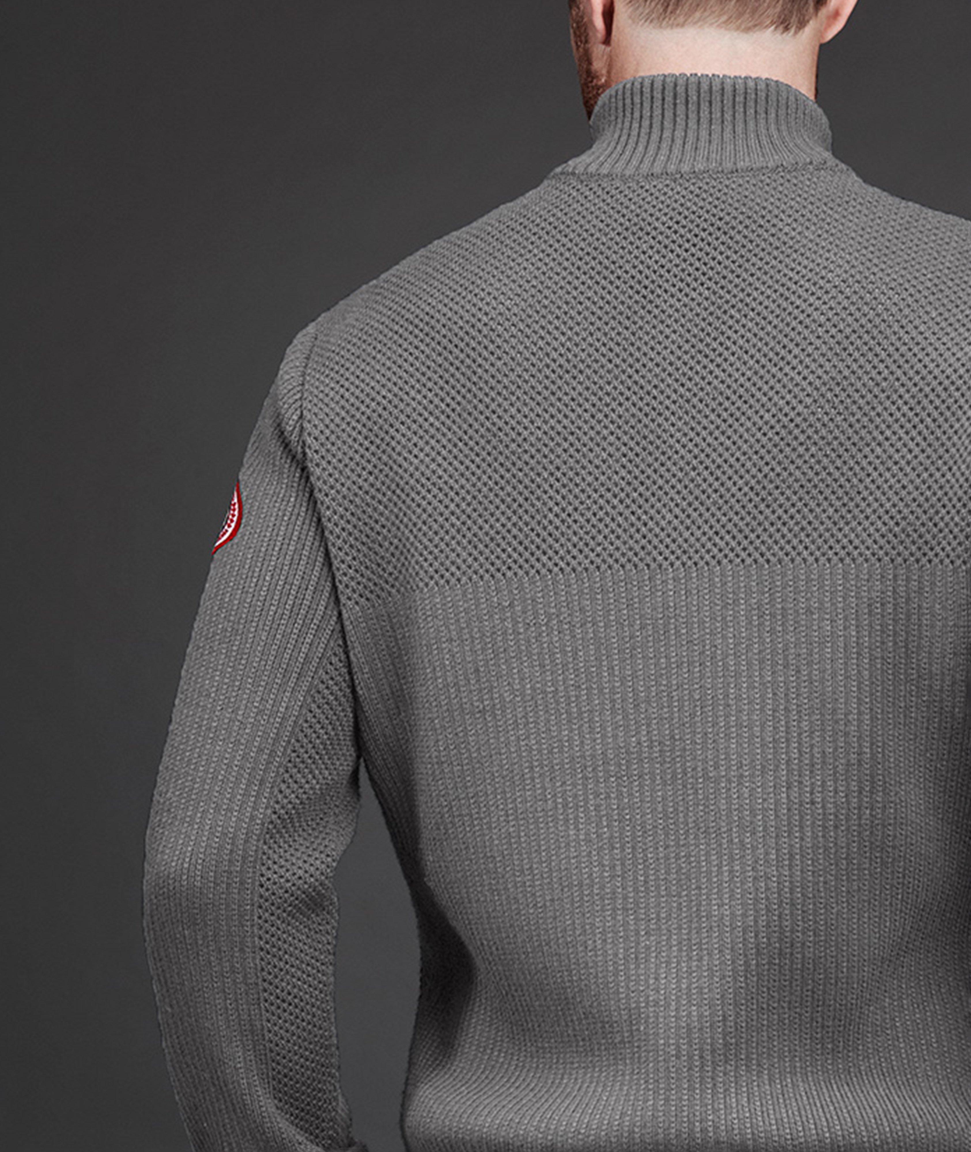 HyBridge Zip-Up Knit Sweater image 3