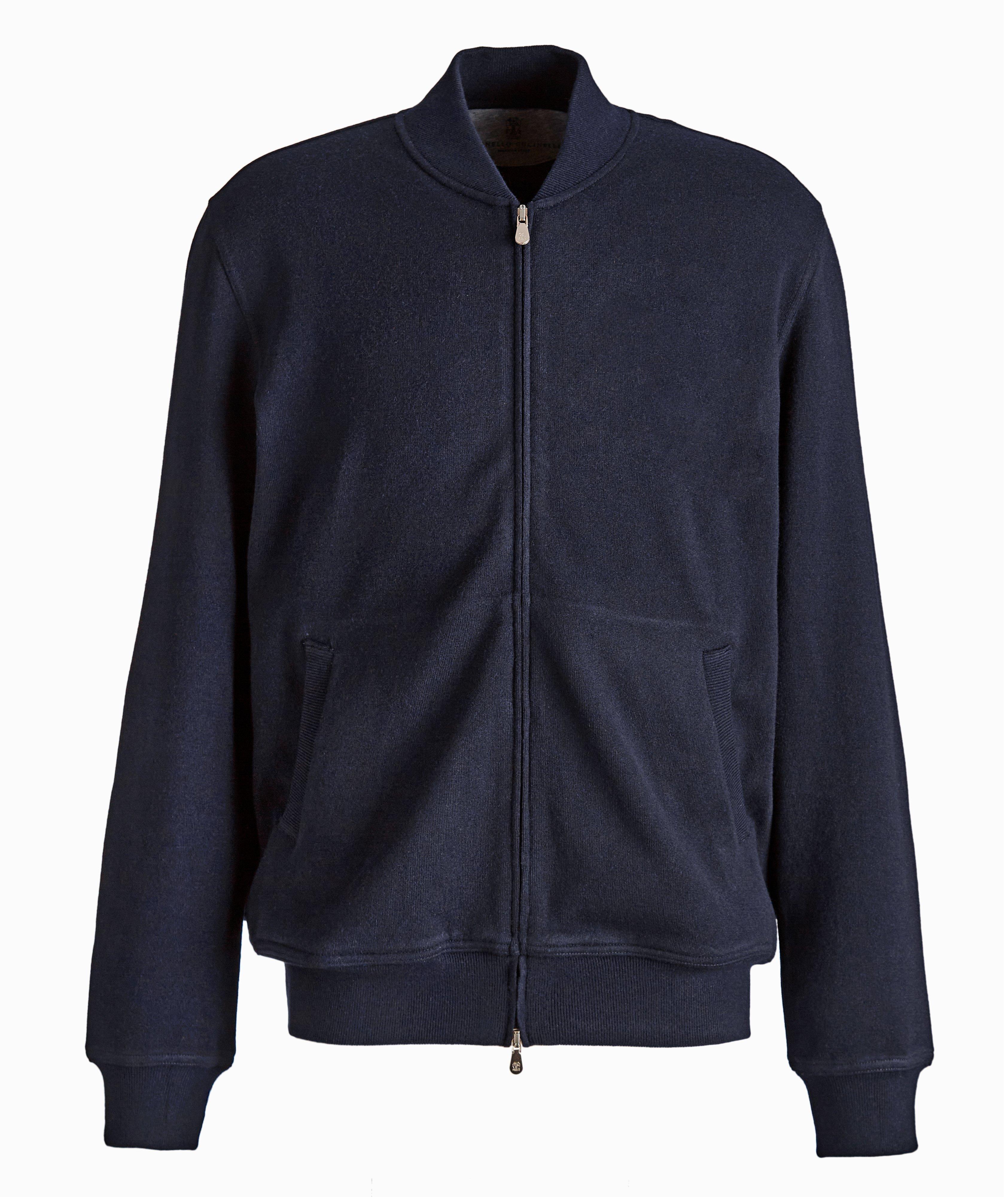 Zip-Up Cashmere-Cotton Sweater image 0