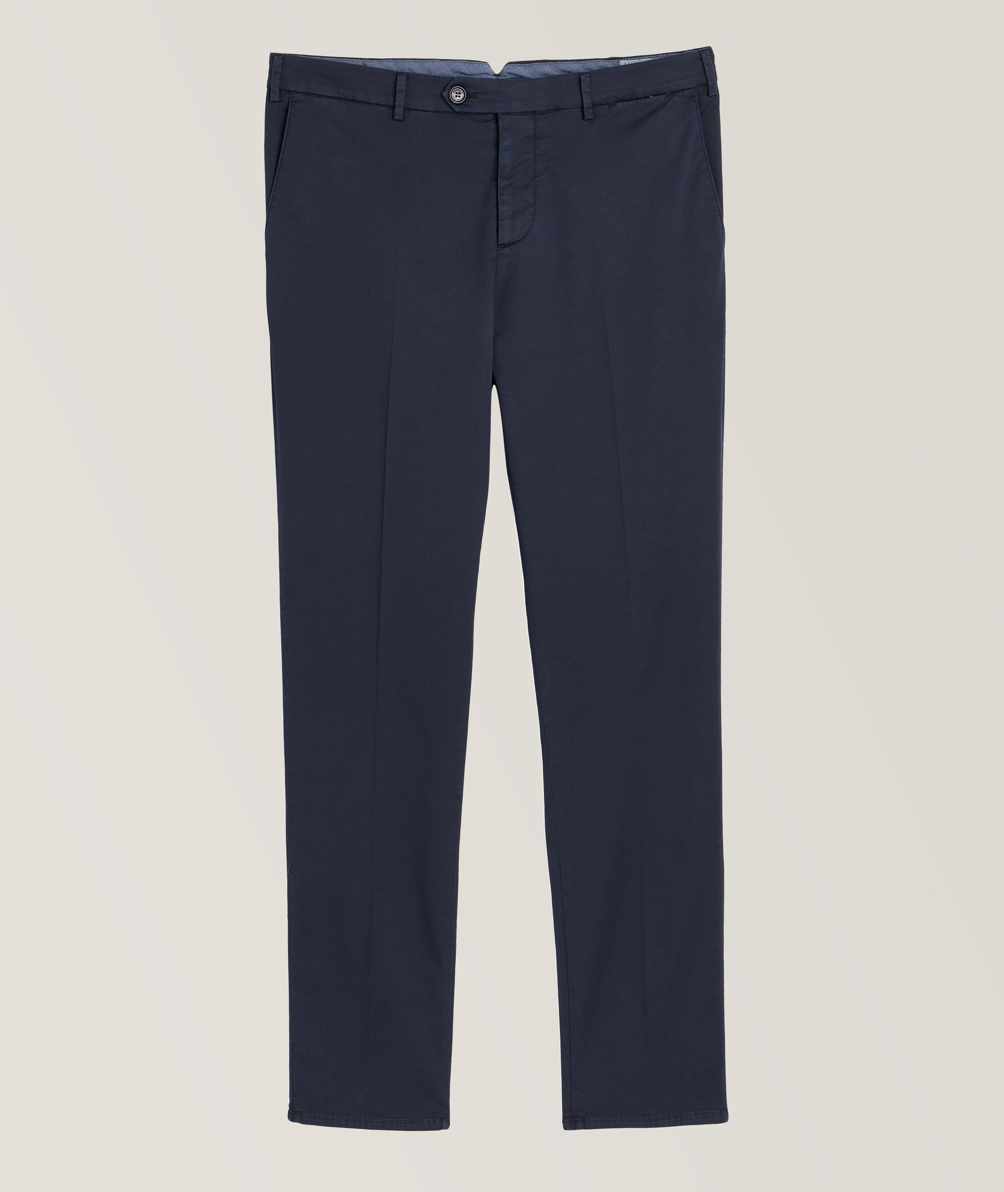 Brunello Cucinelli Slim Fit Stretch-Cotton Chino Pants