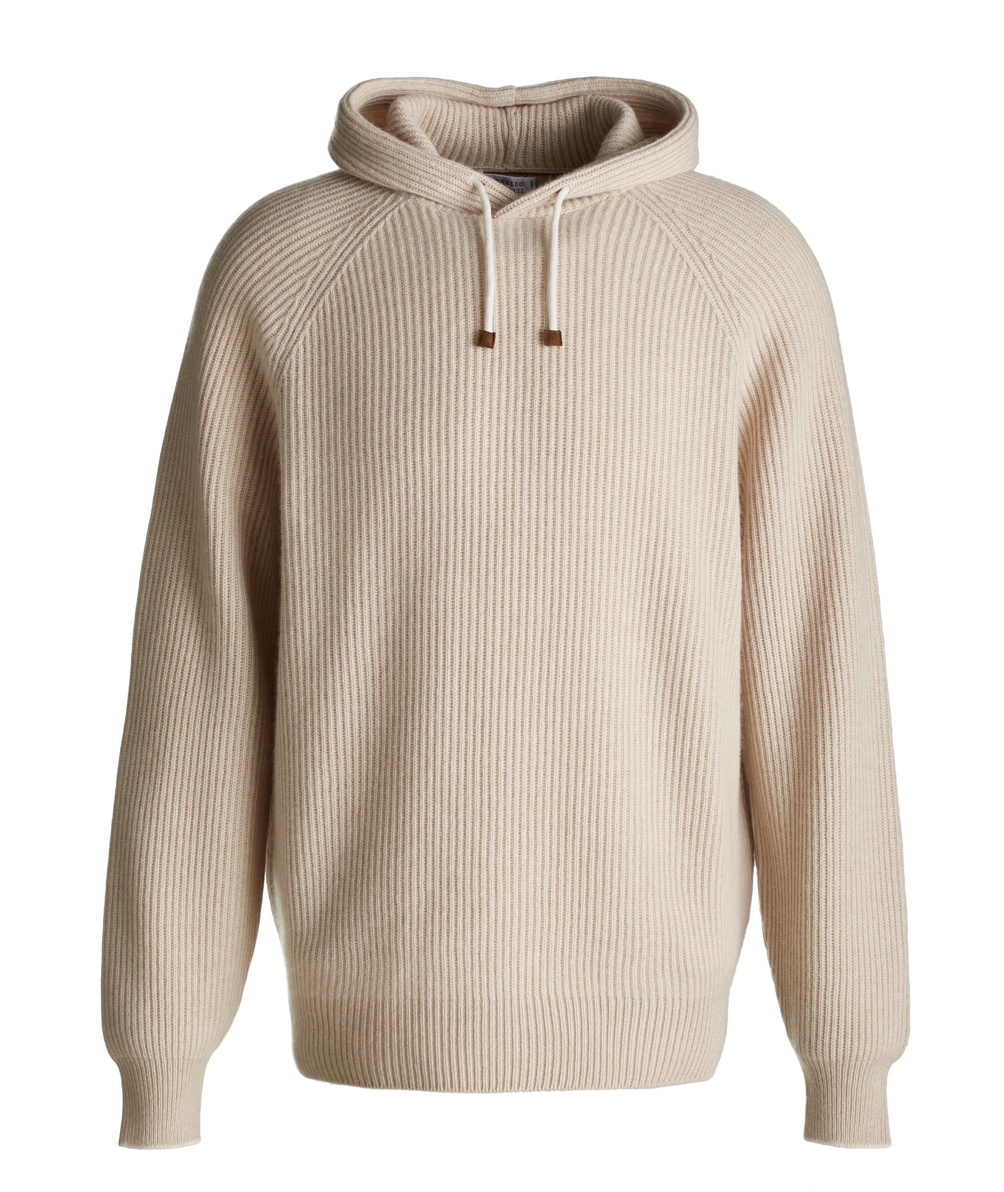 Knitted Cashmere Hoodie image 0