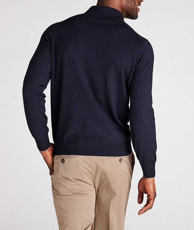 Long-Sleeve Wool-Cashmere Polo picture 3