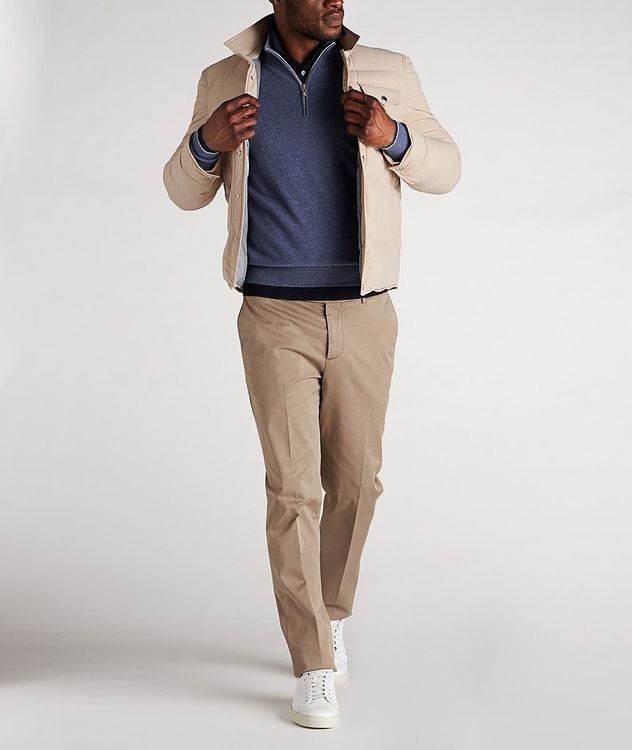 Long-Sleeve Wool-Cashmere Polo picture 5