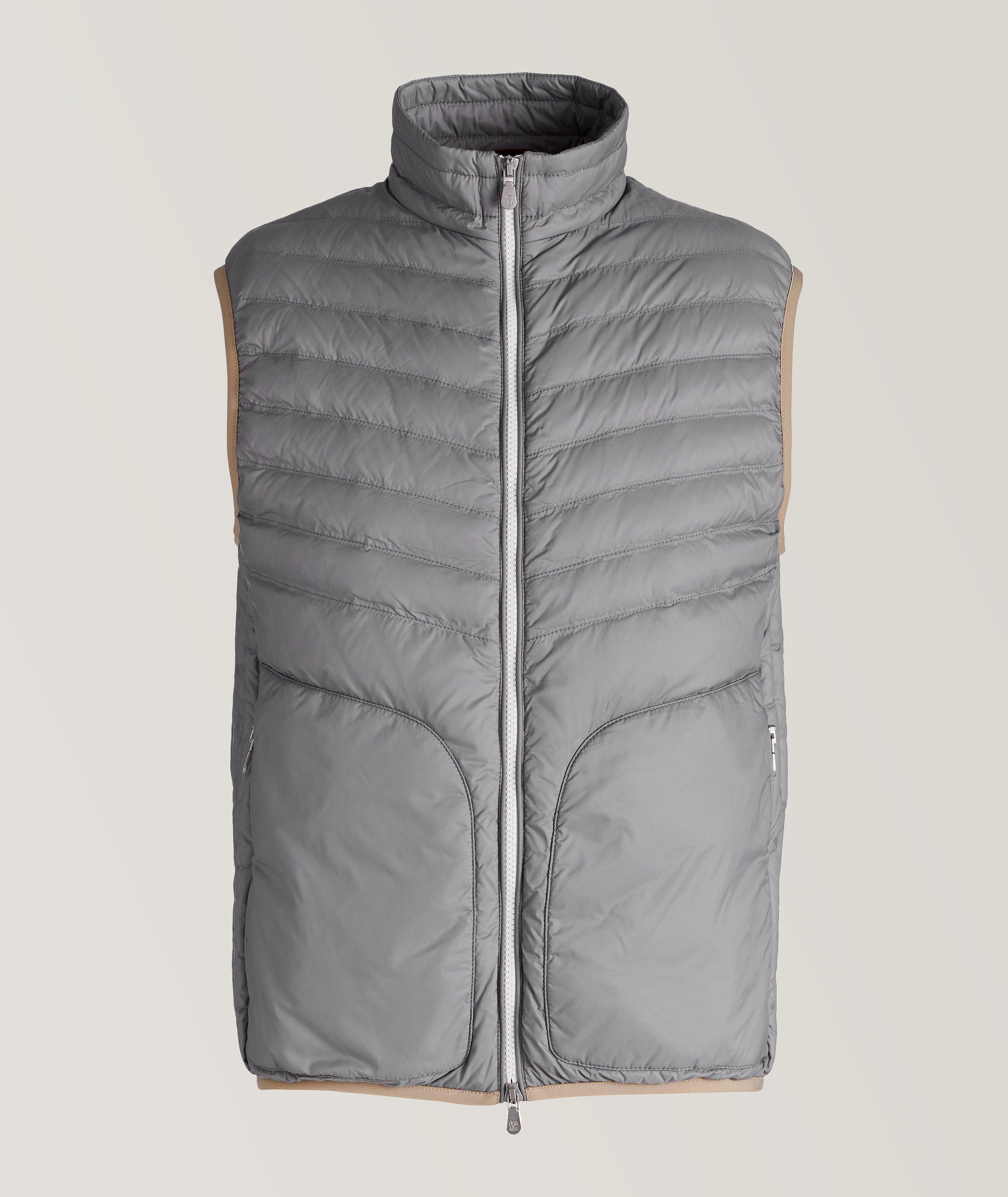 Water-Repellent Nylon Down Quilted Vest image 0
