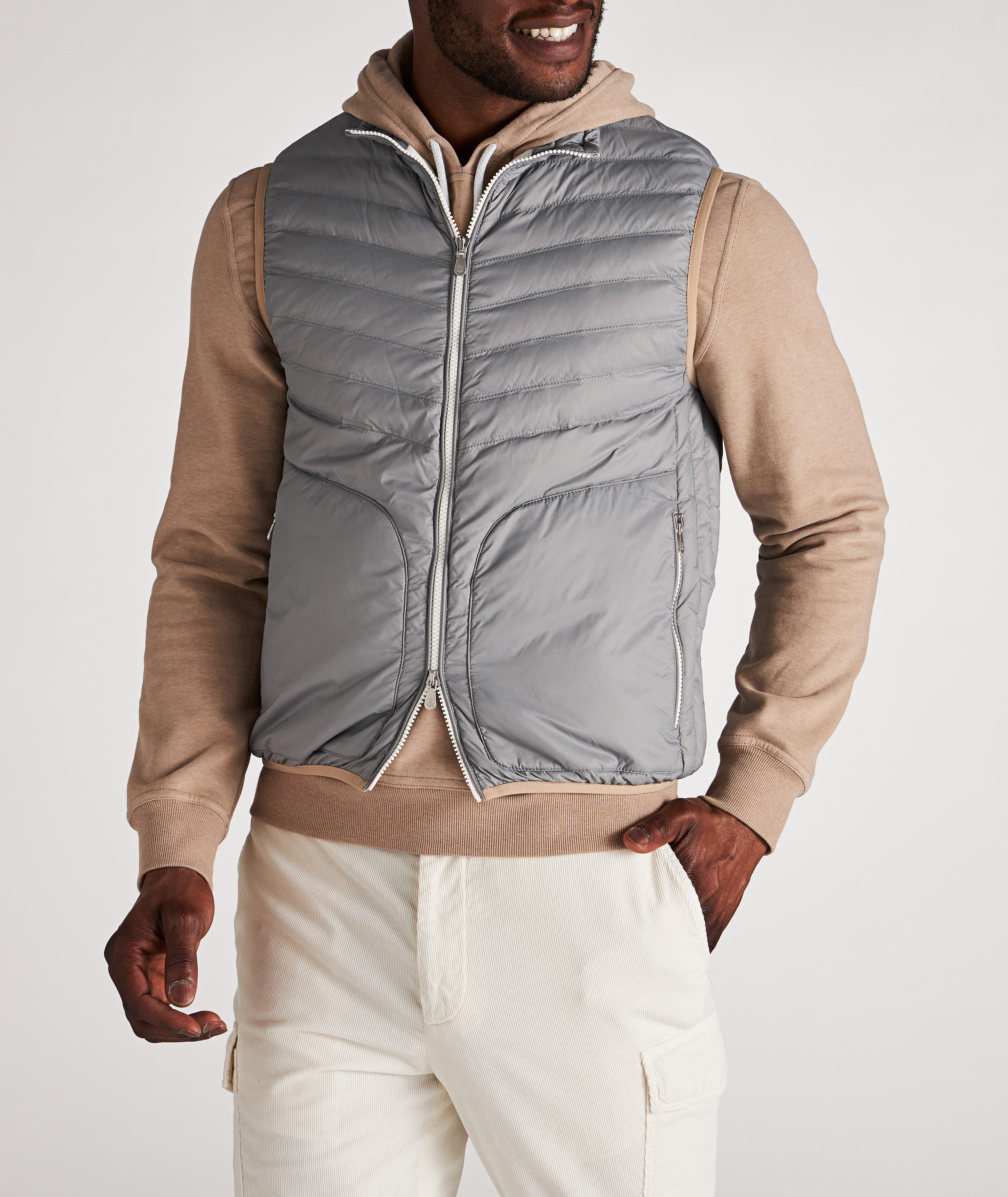 Water-Repellent Nylon Down Quilted Vest image 1