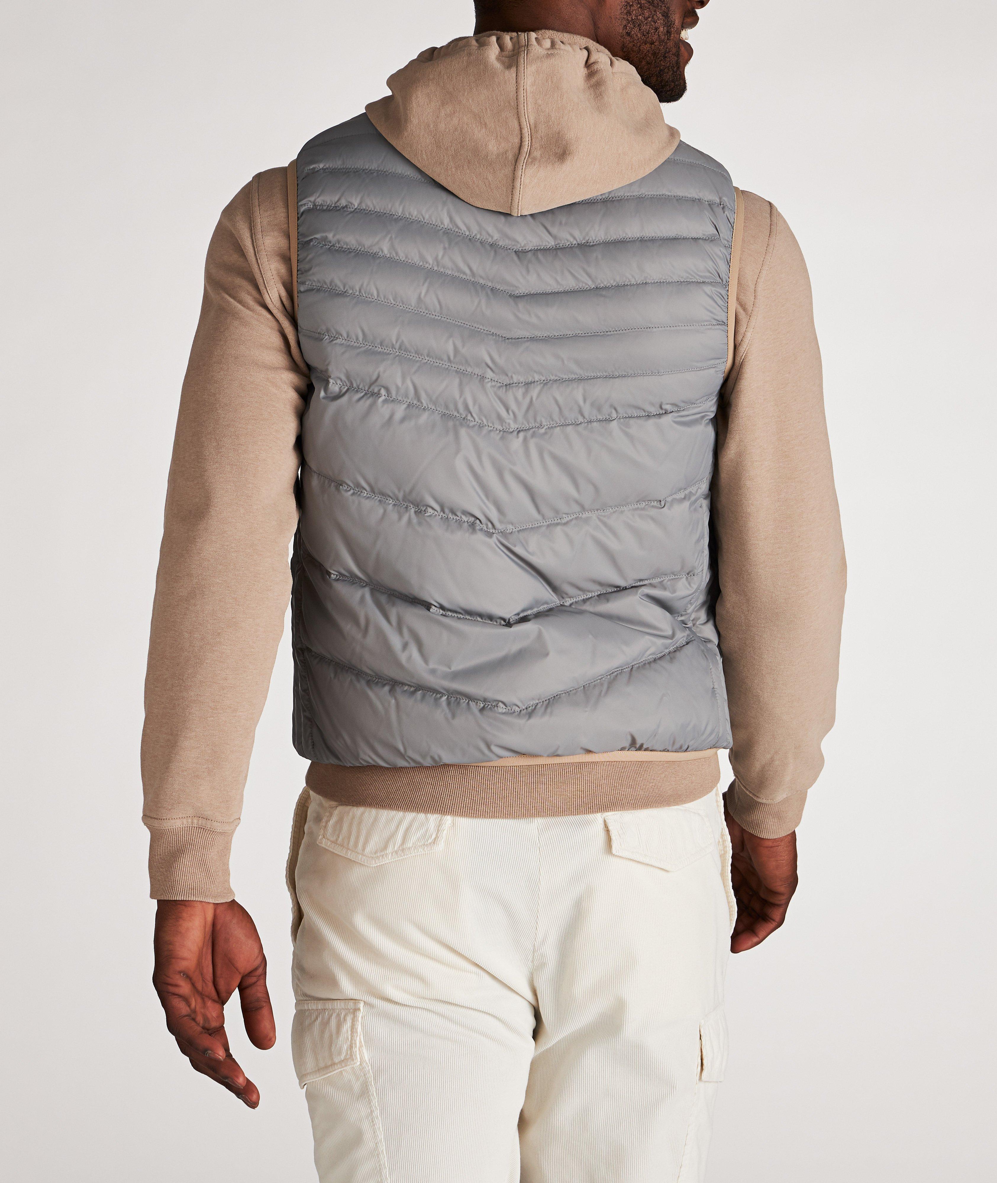 Water-Repellent Nylon Down Quilted Vest image 2