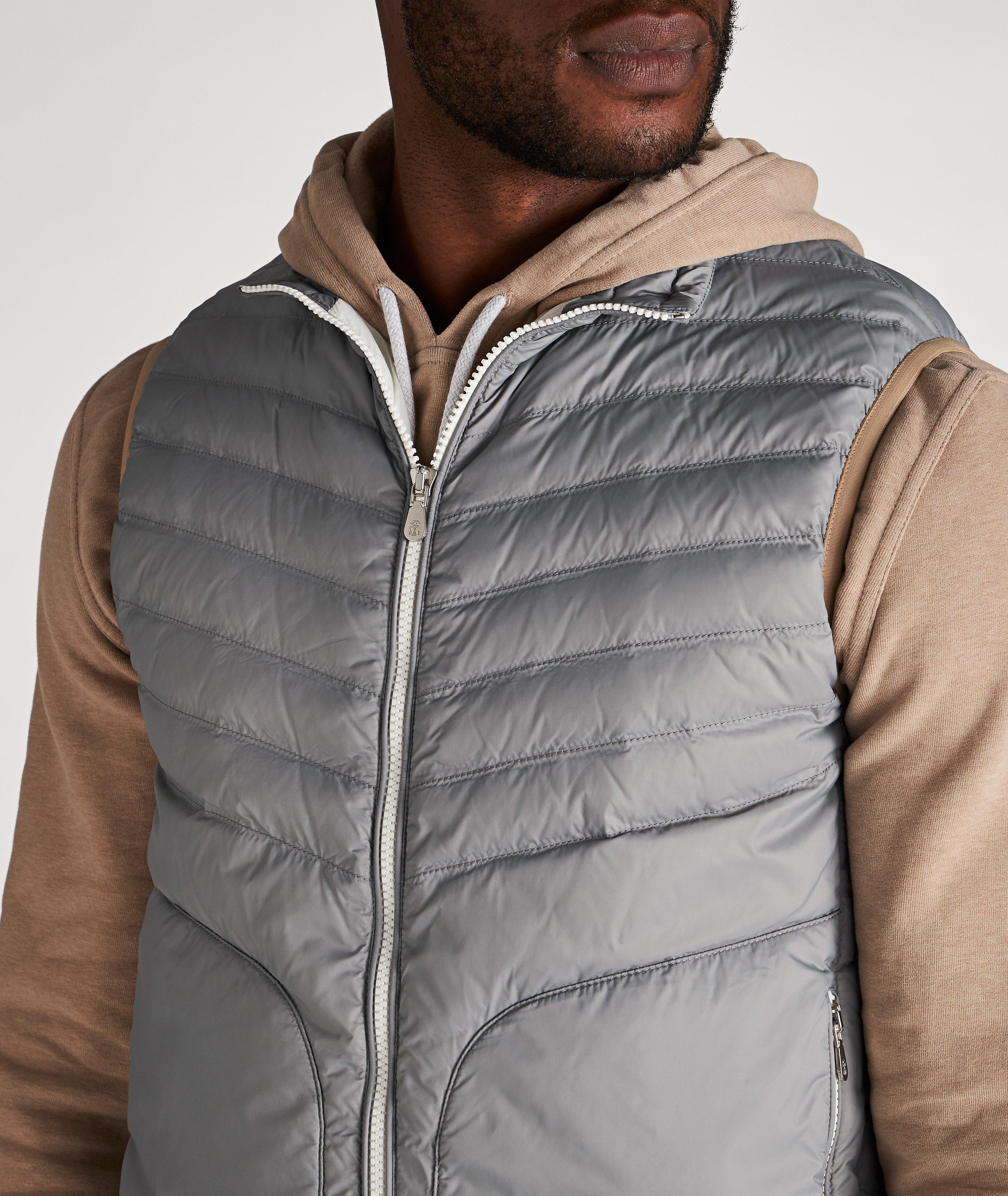 Water-Repellent Nylon Down Quilted Vest image 3