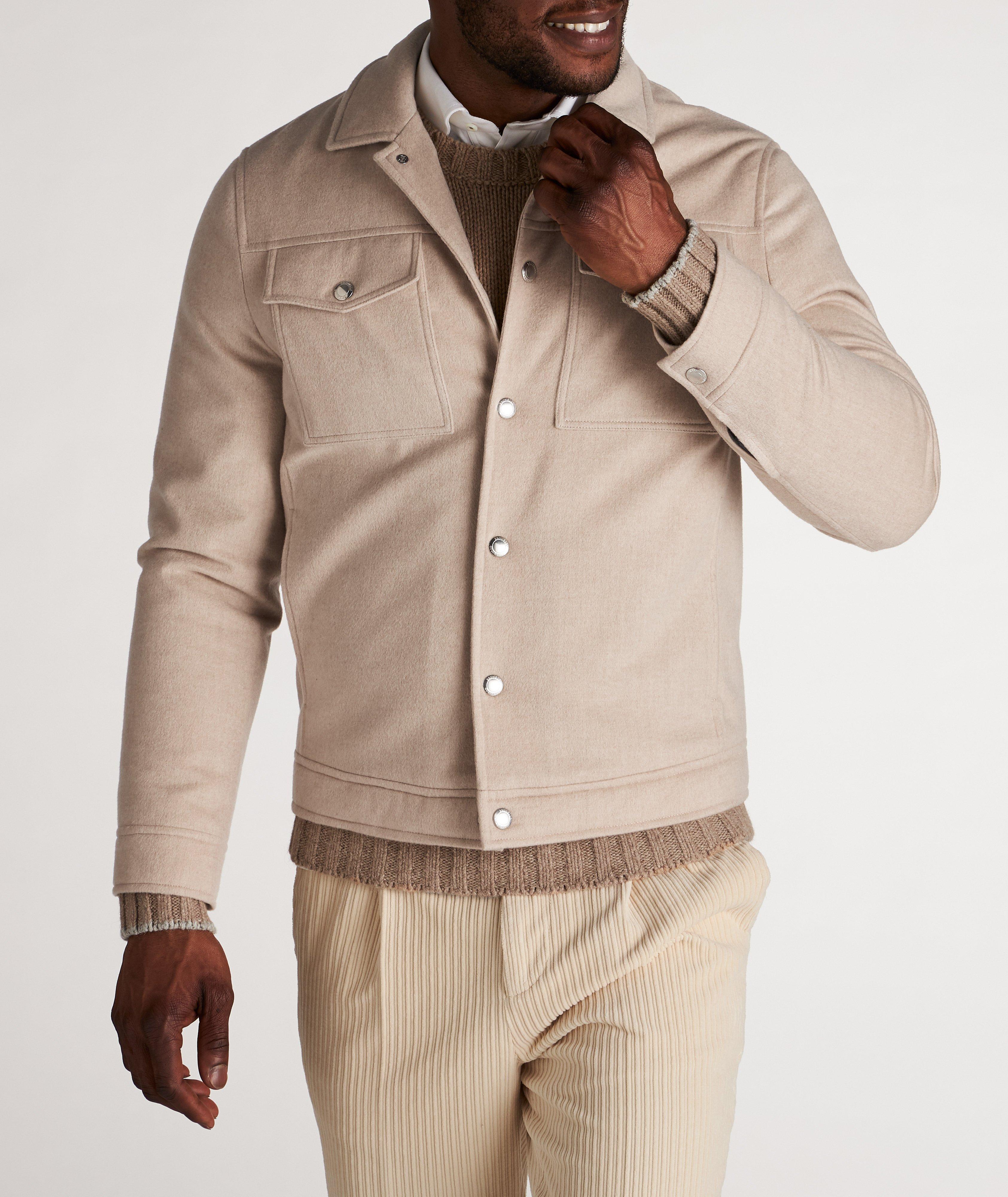Blouson camionneur résistant à l’eau en cachemire image 1