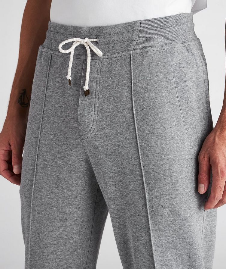 Cotton Pleated Drawstring Joggers image 3