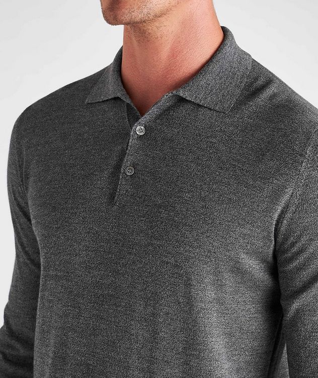 Long-Sleeve Wool Polo picture 4
