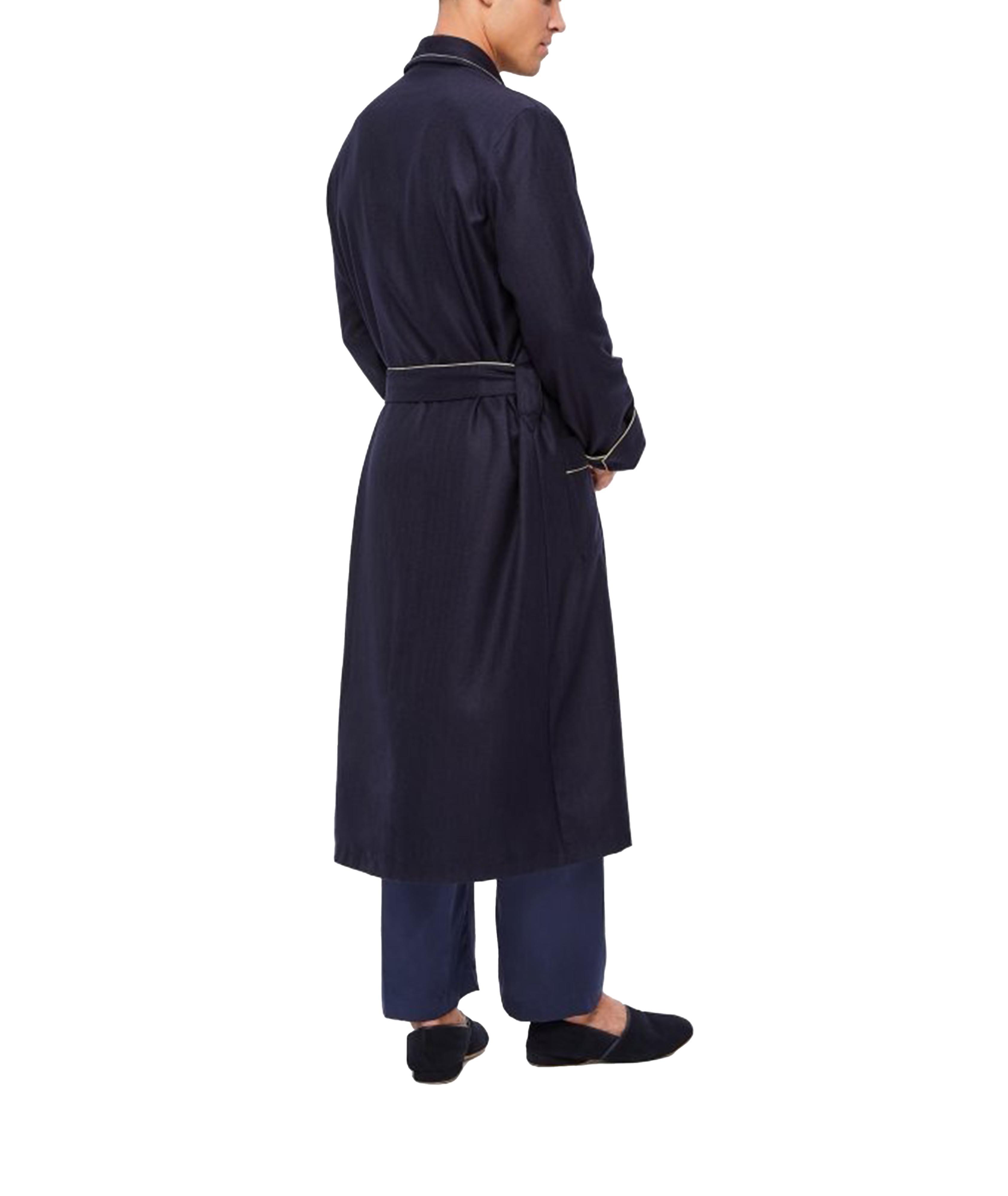 Duke Herringbone Cashmere Robe image 2