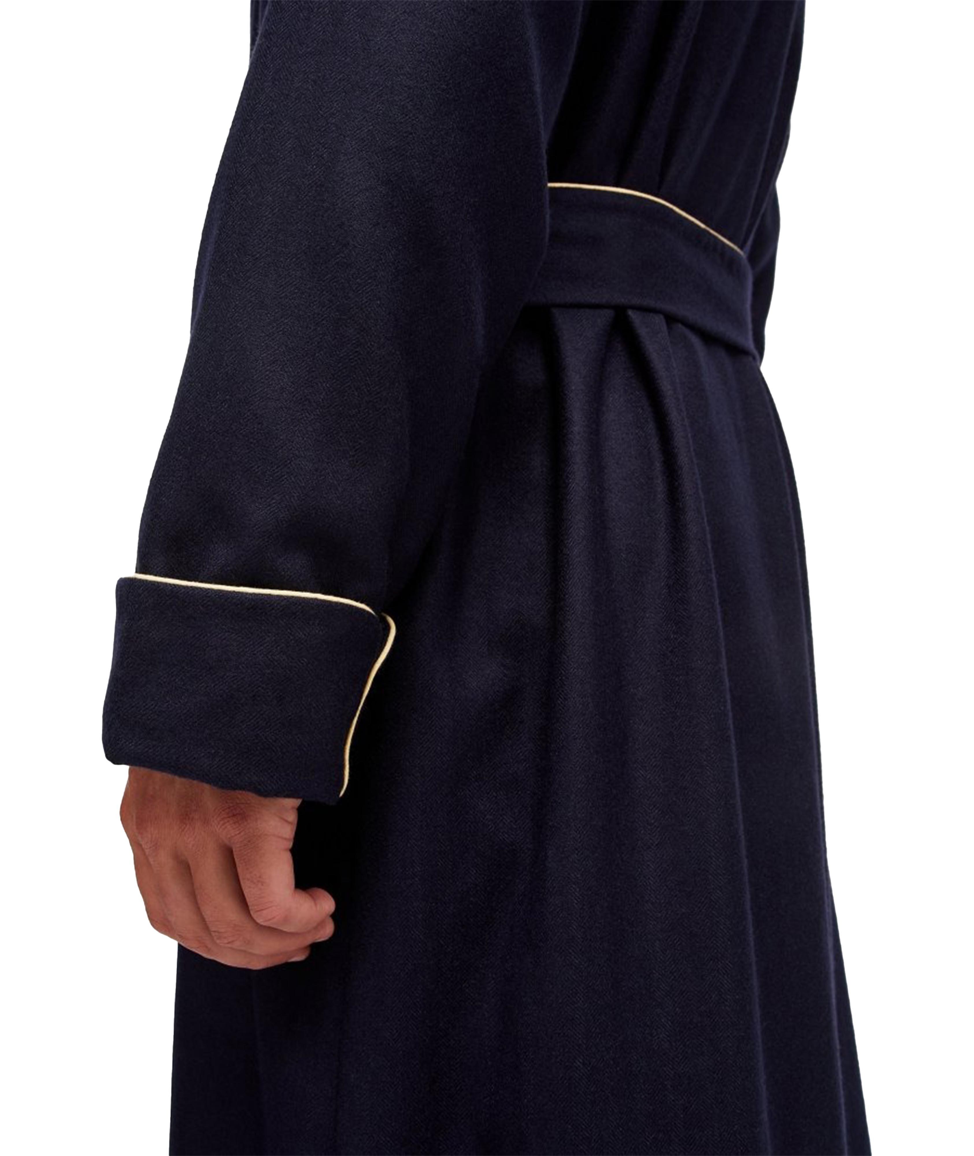 Duke Herringbone Cashmere Robe image 3