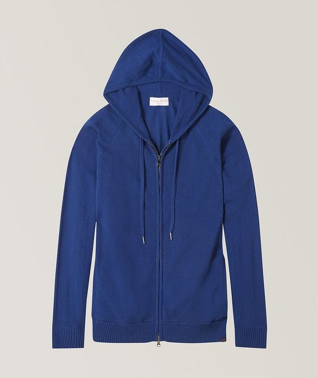 Zip-Up Cashmere Jersey Hoodie picture 1