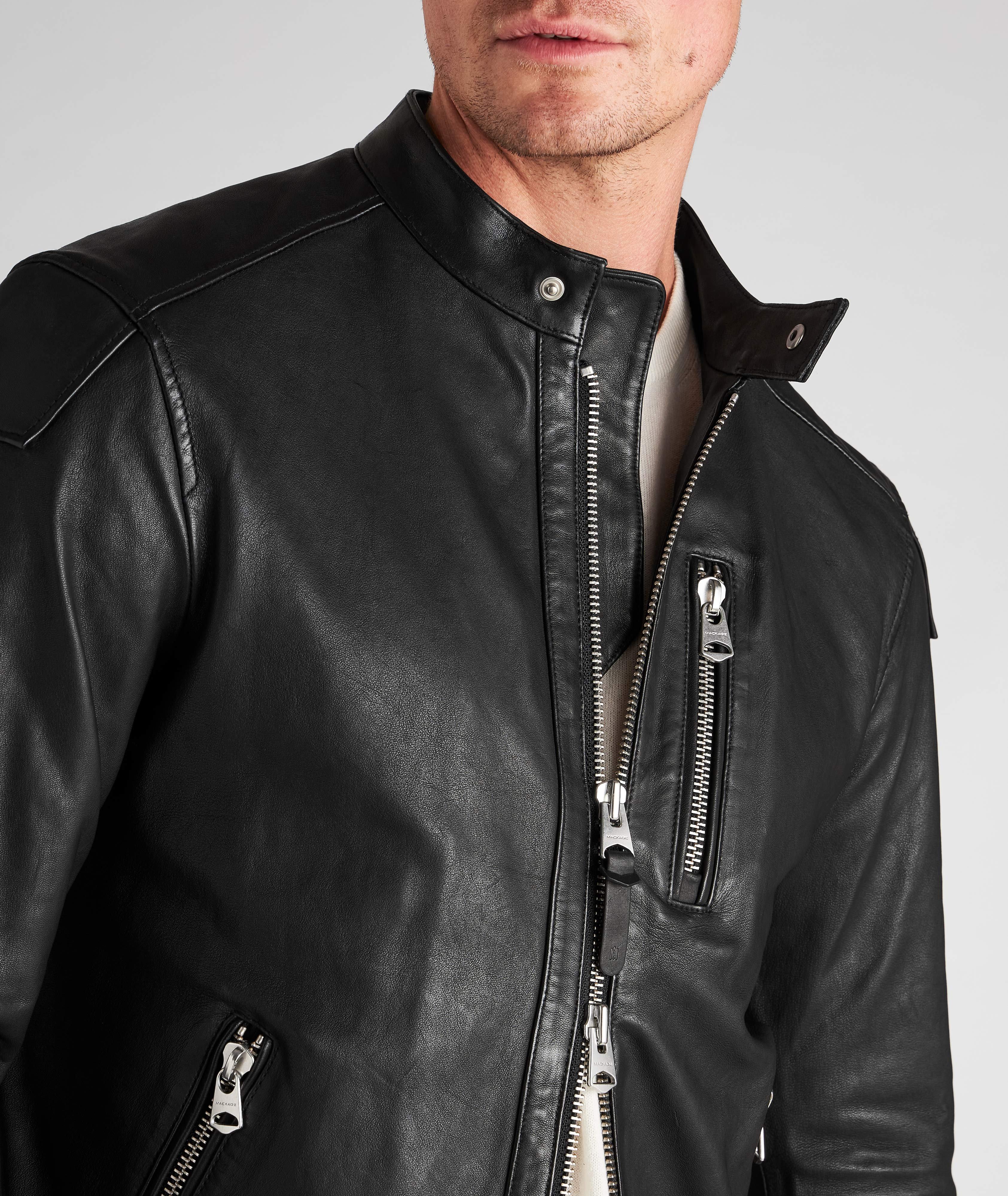 Quinton Leather Moto Jacket image 3