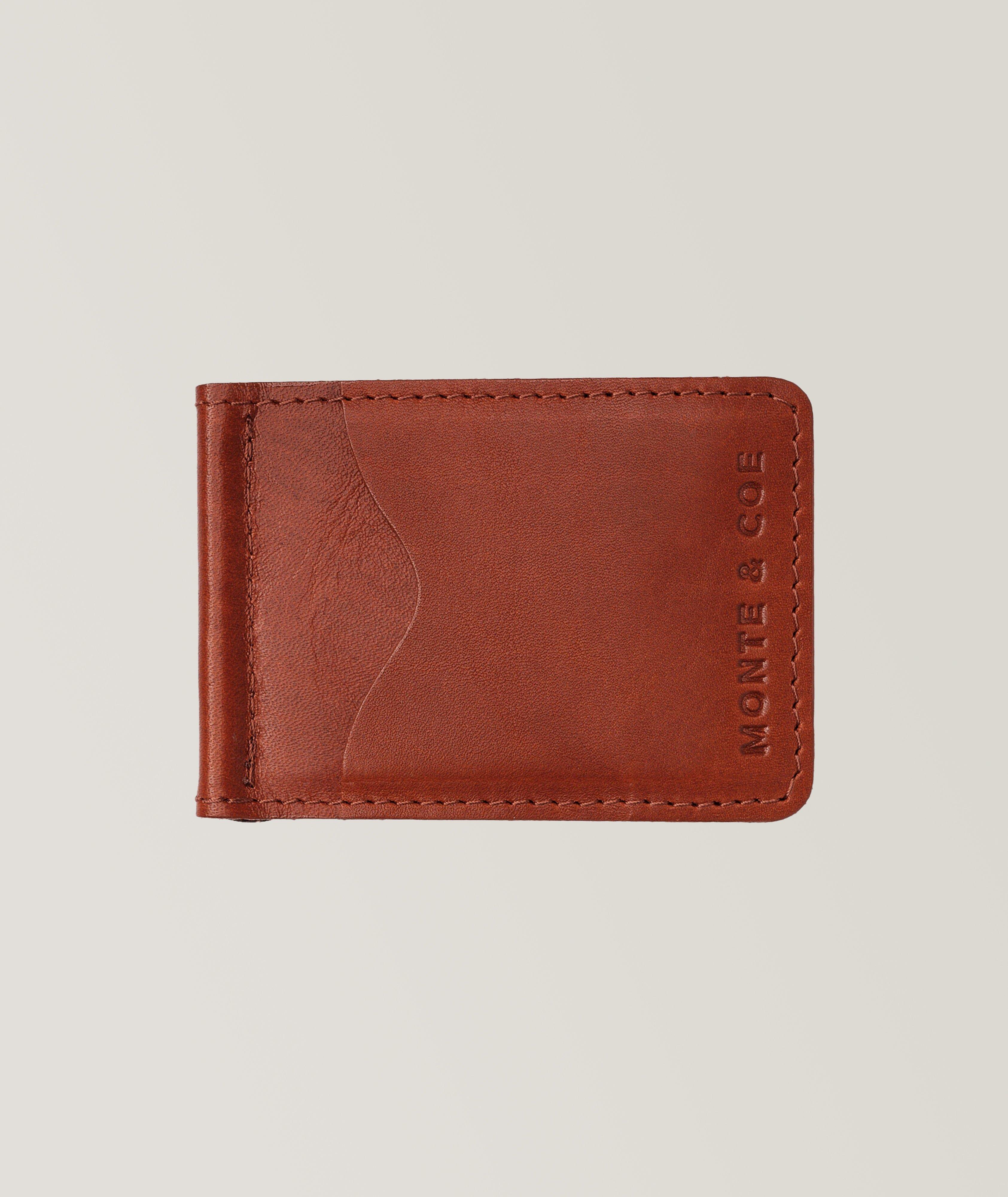 Slim Leather Wallet With Money Clip  image 0