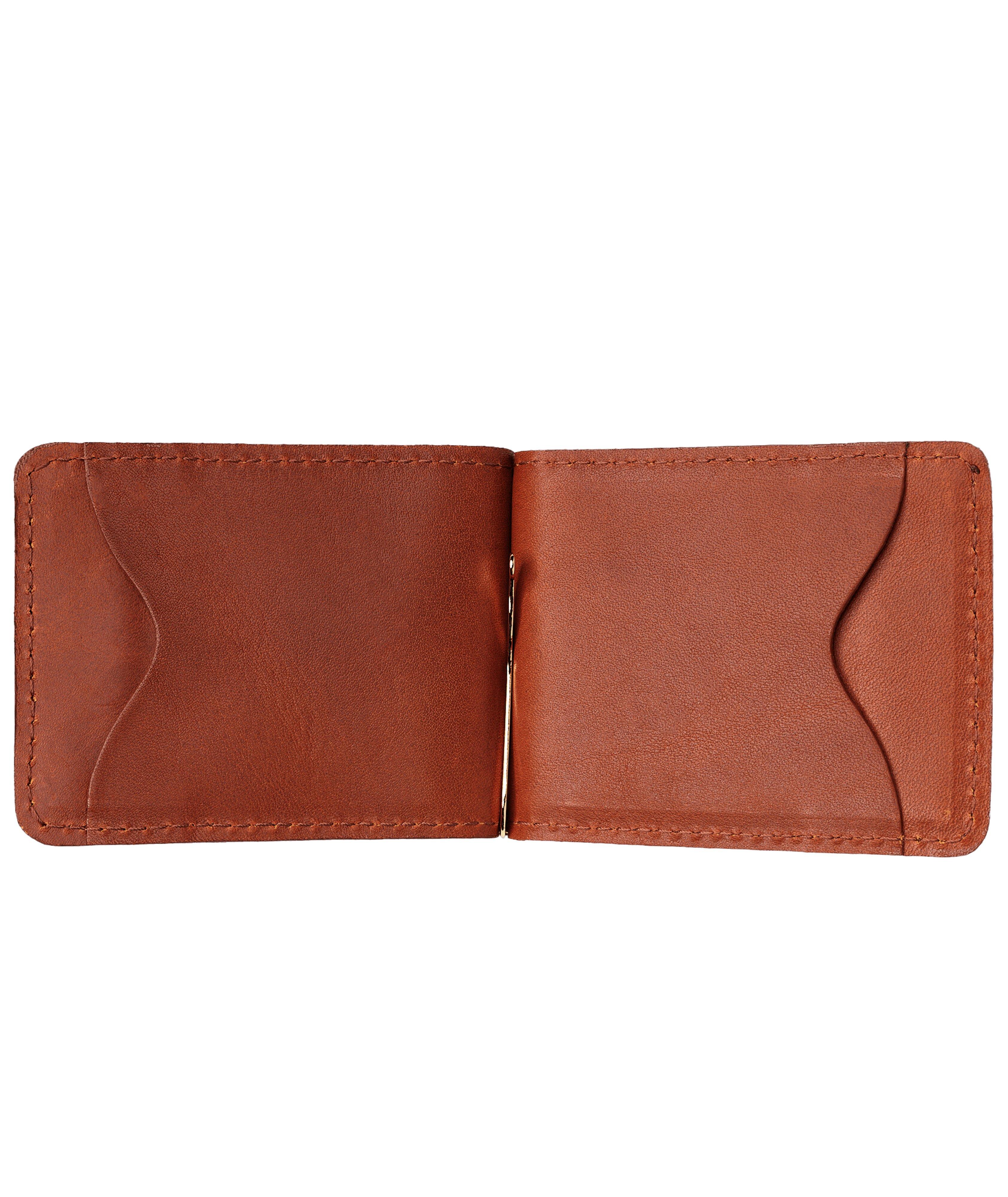 Slim Leather Wallet With Money Clip  image 2