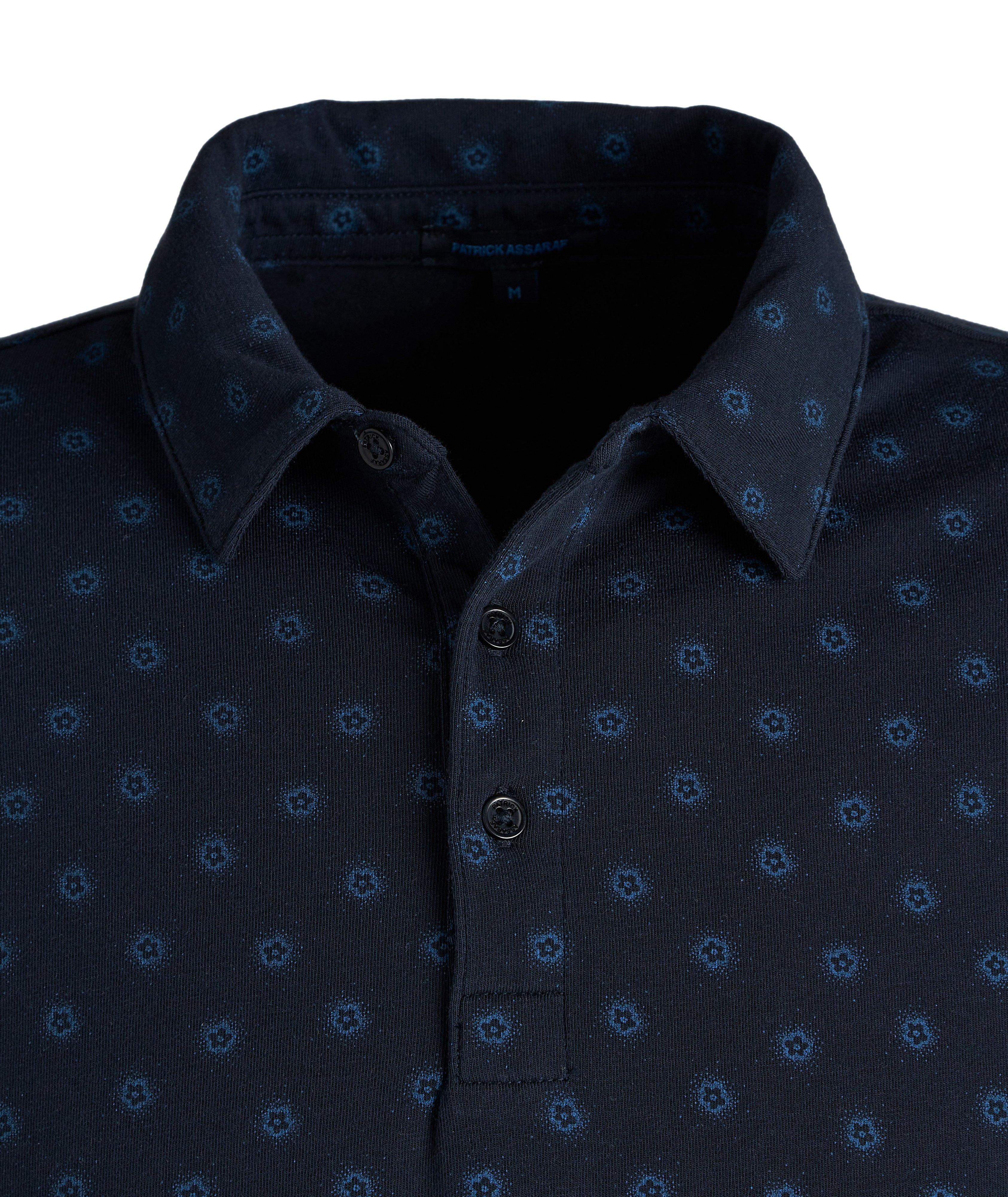 Printed Stretch-Cotton Polo image 1
