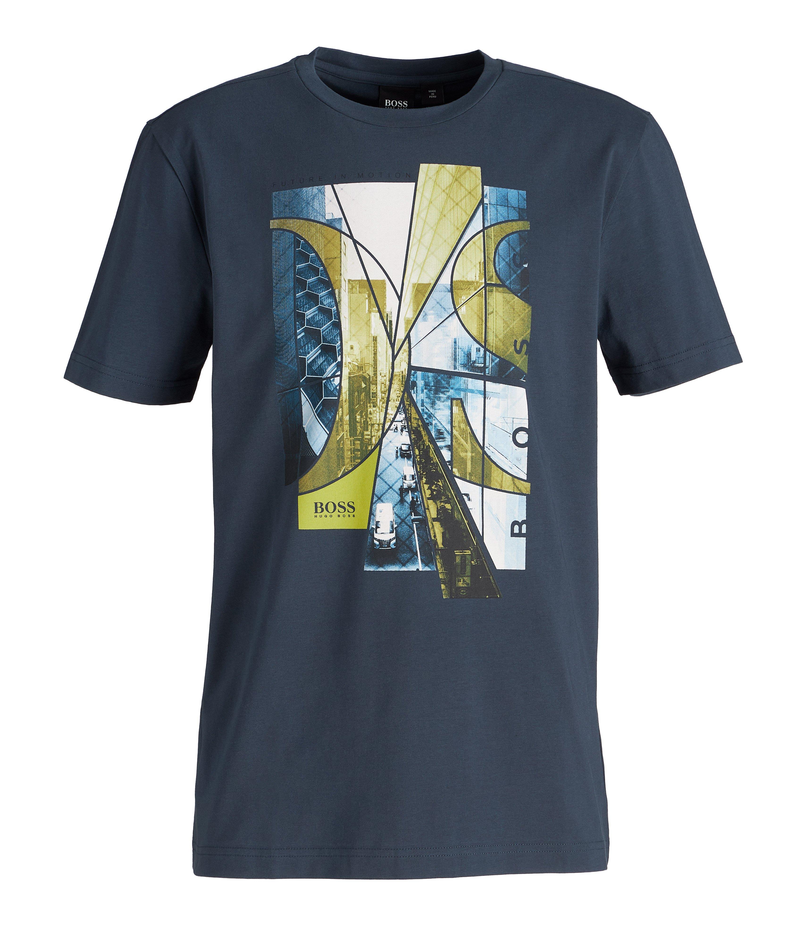 City Streets Printed Cotton-Blend T-Shirt image 0