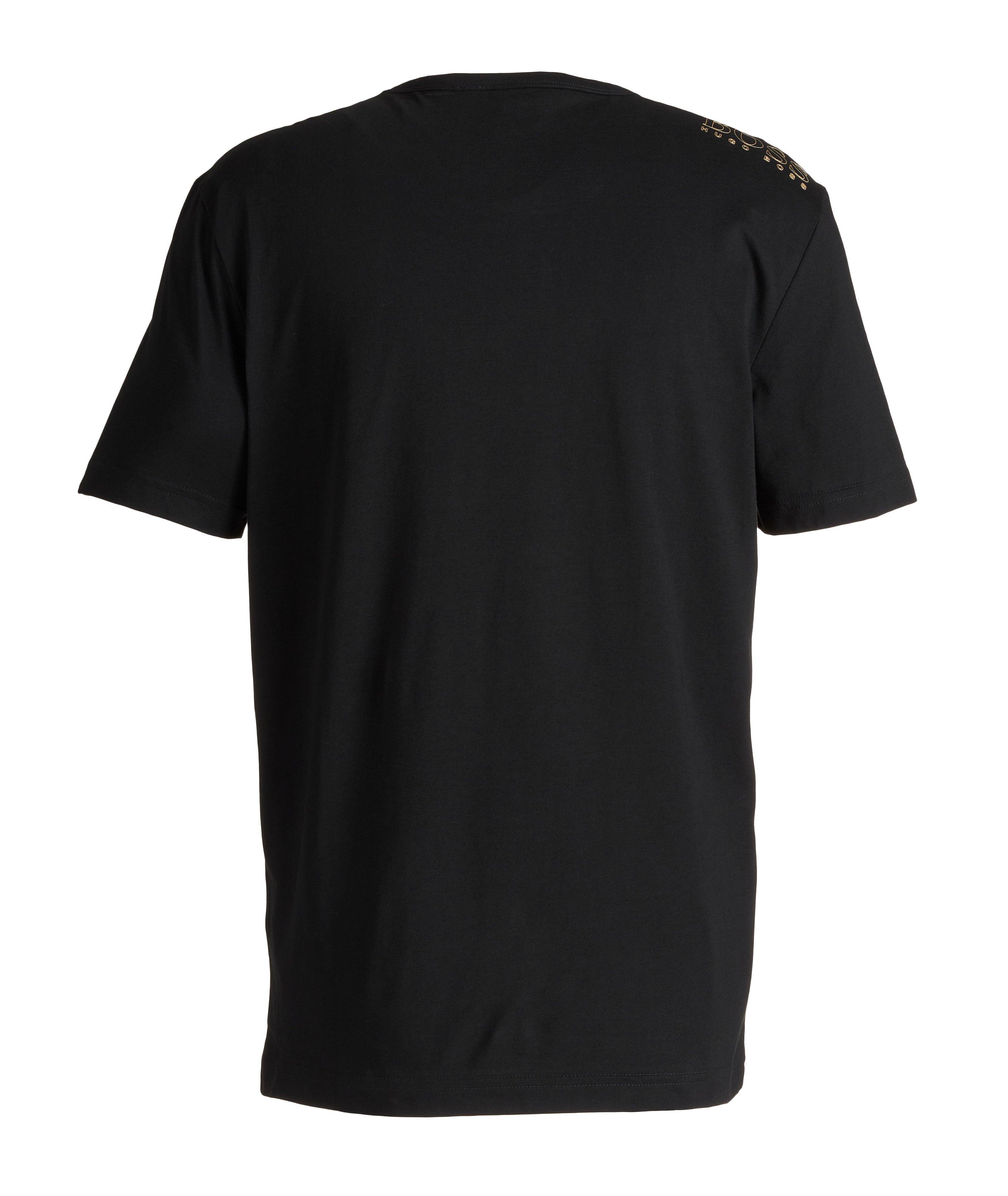 T-shirt en coton avec logos image 1