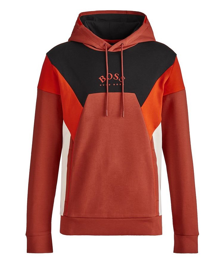 Colour-Blocked Cotton Blend Hoody image 0