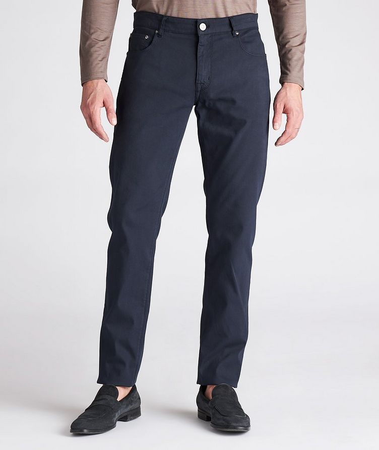 Jazz Slim Fit Cotton-Cashmere Pants image 1