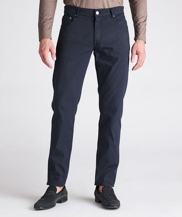 Jazz Slim Fit Cotton-Cashmere Pants picture 2