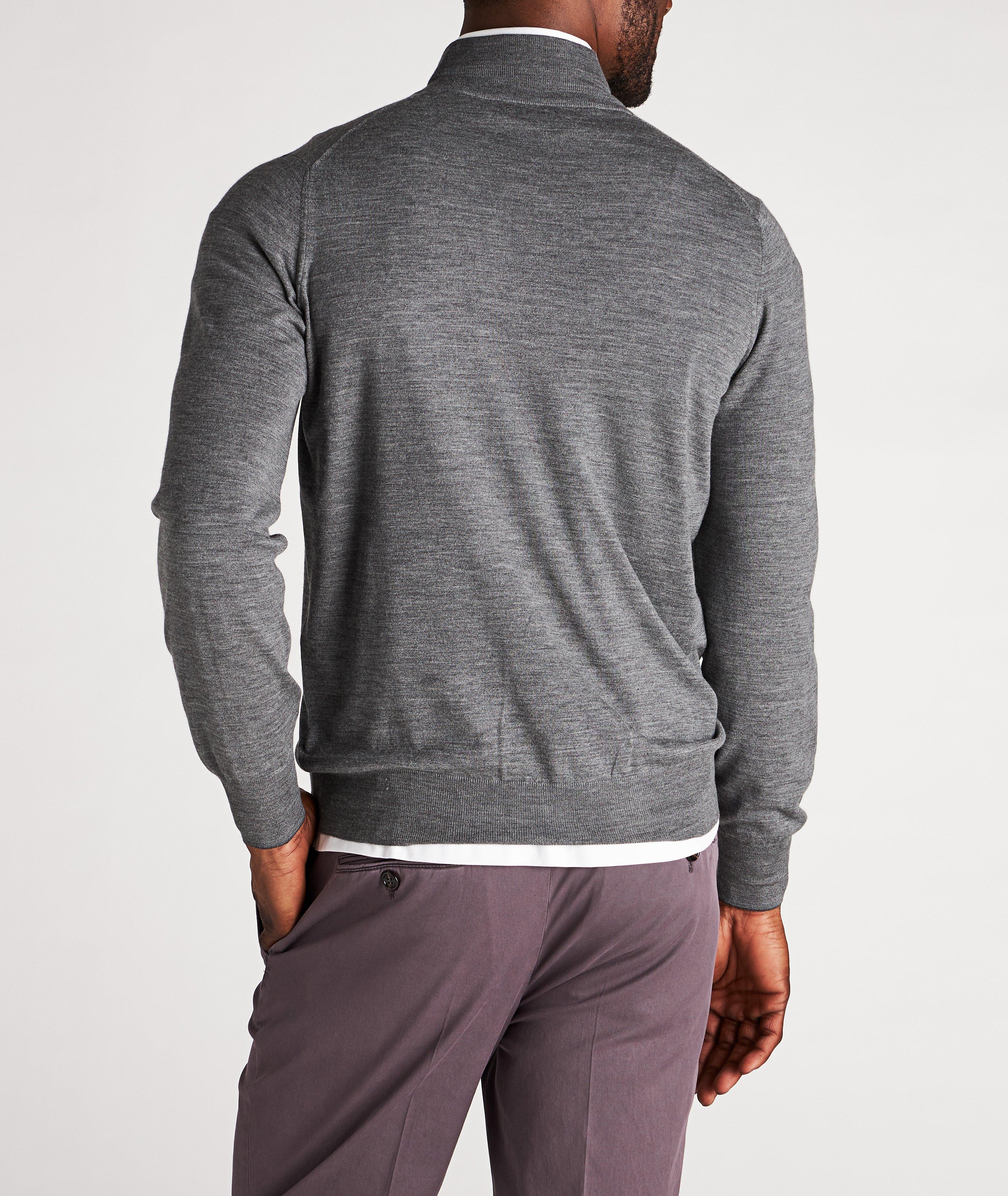 Zip-Up Wool-Cashmere Cardigan image 2