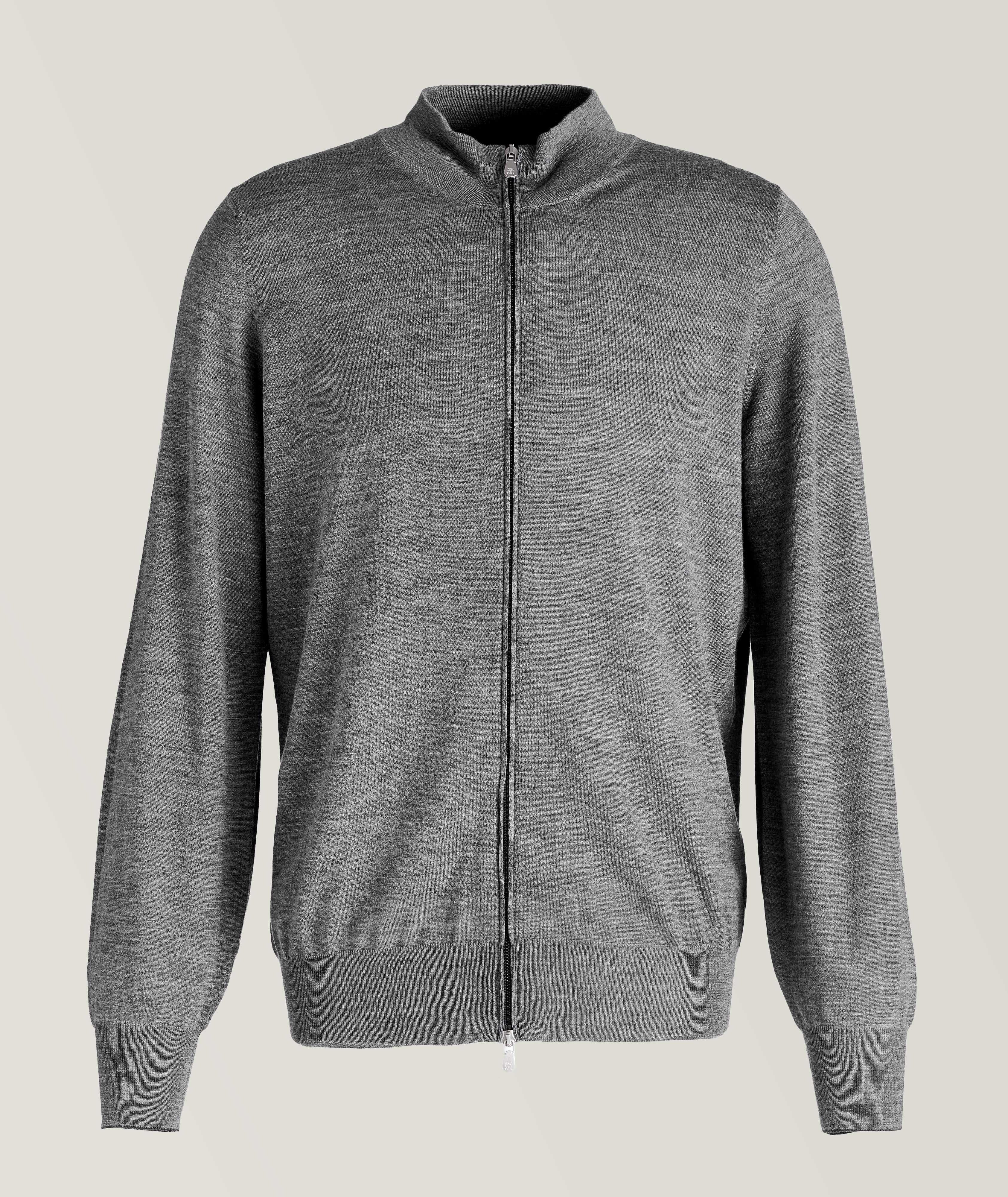 Zip-Up Wool-Cashmere Cardigan image 0