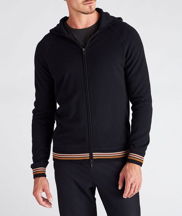 Zip-Up Hooded Cashmere Sweater picture 2