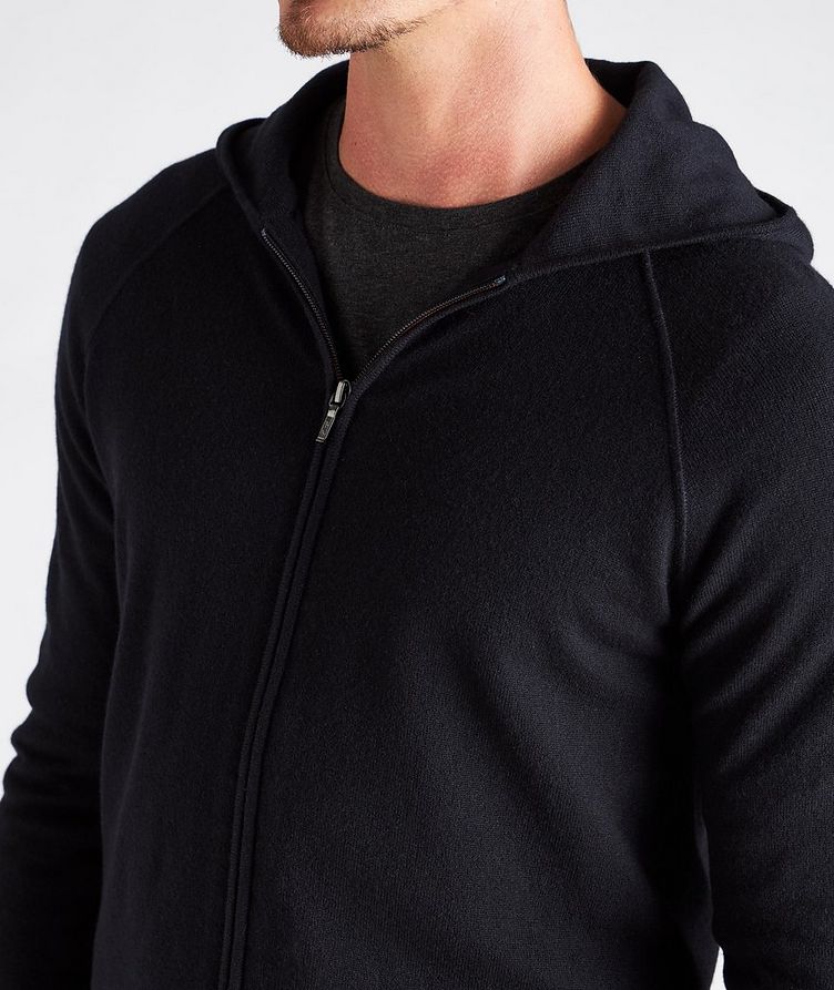 Zip-Up Hooded Cashmere Sweater image 3