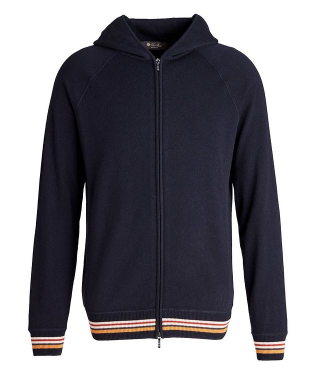 Zip-Up Hooded Cashmere Sweater picture 1