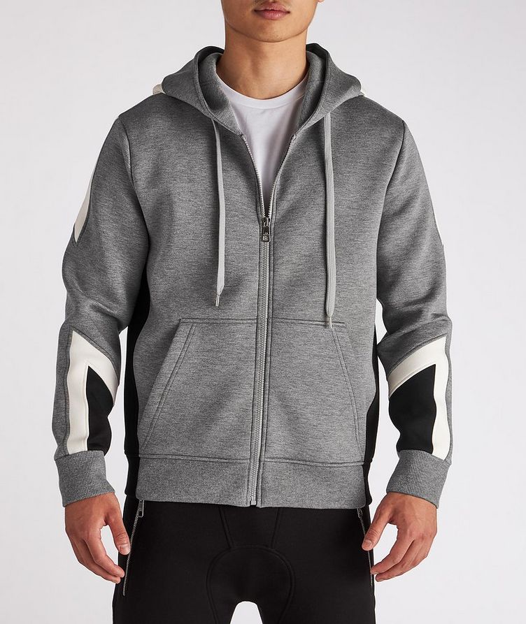 Modernist Thunderbolt Zip-Up Hooded Sweatshirt image 1