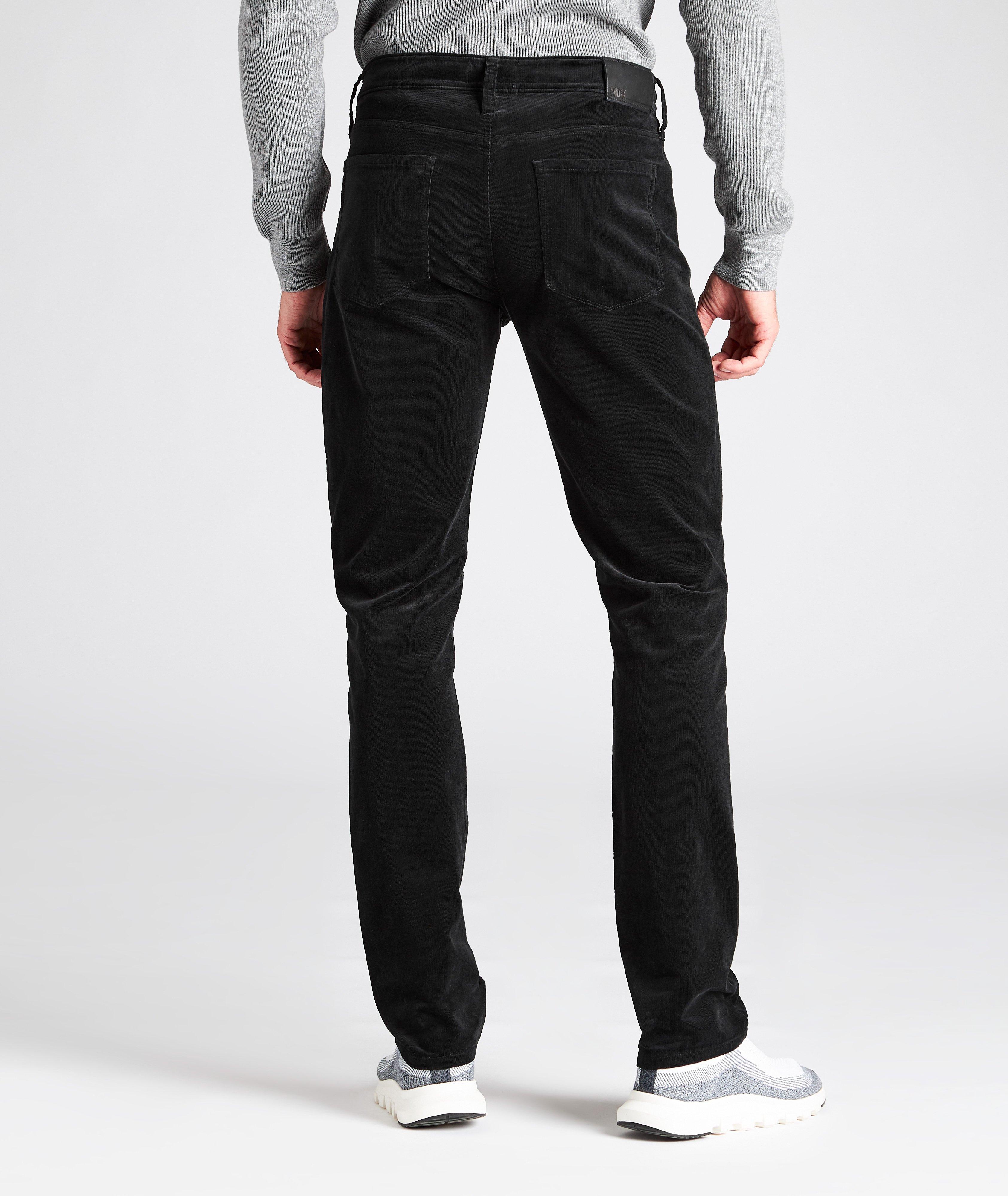 Pantalon Federal en velours côtelé de coupe droite amincie image 2