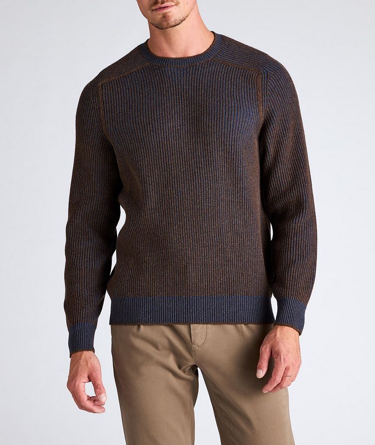 Reversible Ribbed Cashmere Sweater image 3