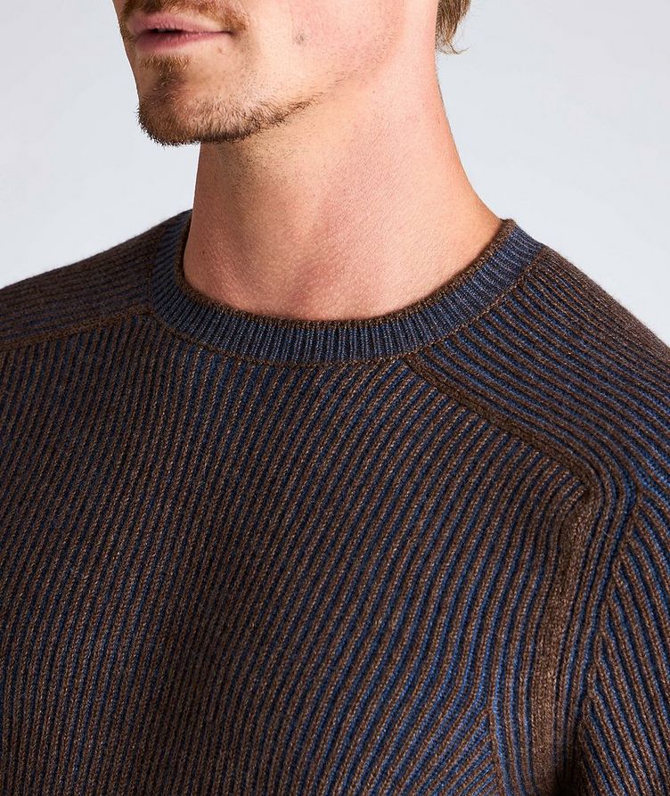 Reversible Ribbed Cashmere Sweater image 5