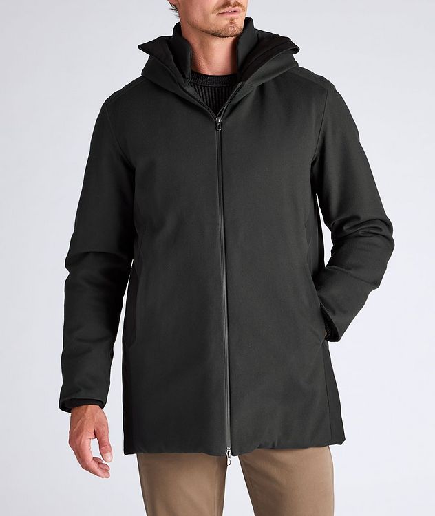 Armada Long Hooded Wool-Cashmere Parka picture 2
