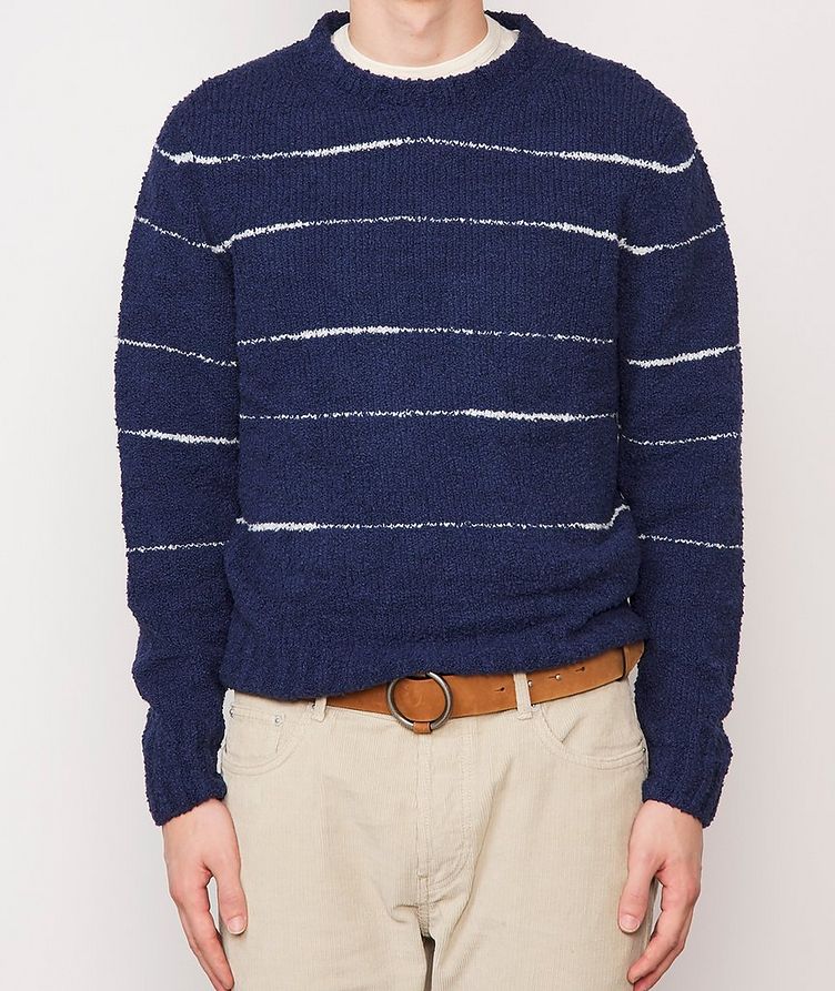 Marco Striped Cotton-Blend Sweater image 1