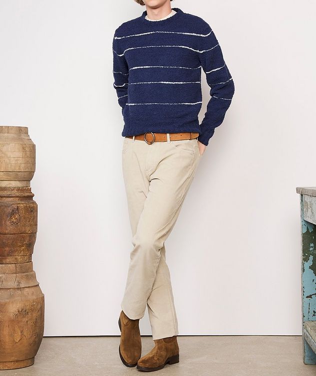 Marco Striped Cotton-Blend Sweater picture 5