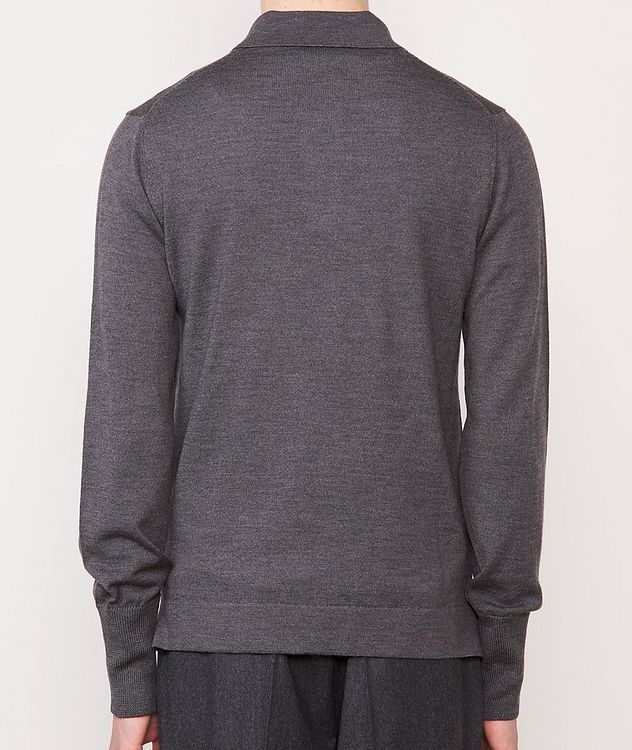 Bruce Long-Sleeve Wool Polo picture 3