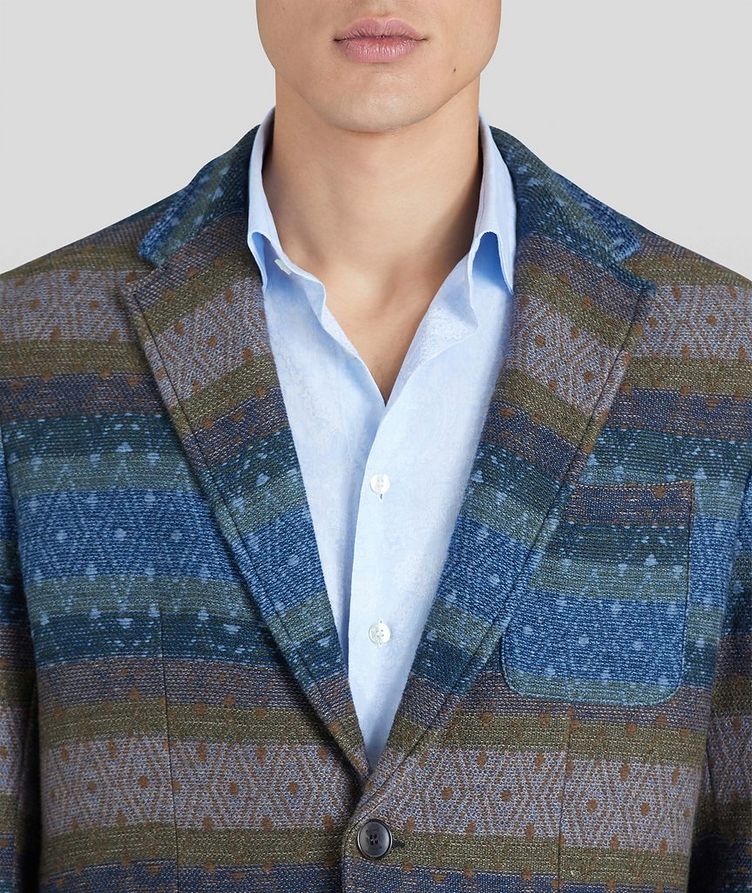 Geometric Jacquard Wool-Blend Jacket image 4