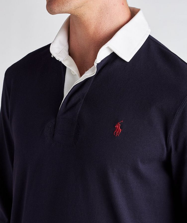 Long Sleeve Cotton Rugby Polo image 3