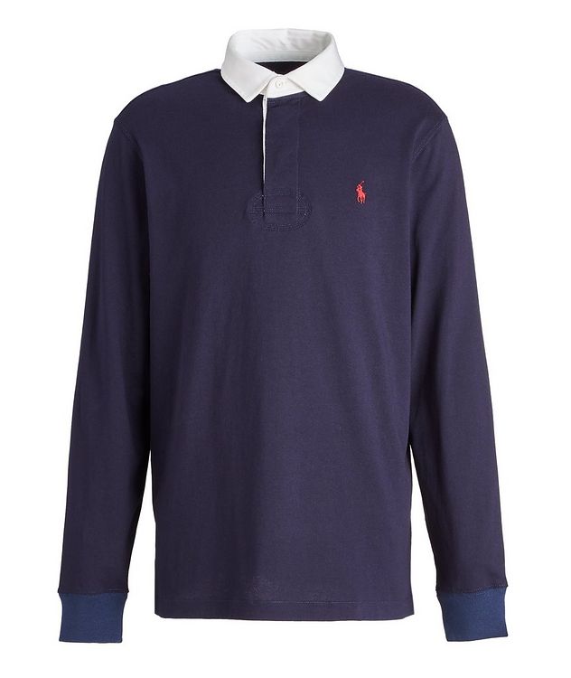Long Sleeve Cotton Rugby Polo picture 1