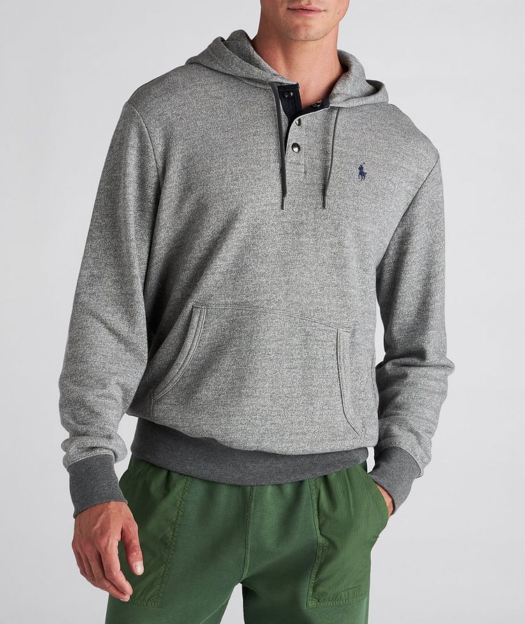 Button-Up Cotton Hoodie image 1