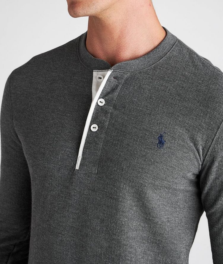Pull boutonné en tricot de coton image 3