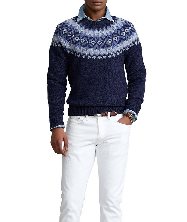 Fair Isle Wool Sweater image 3