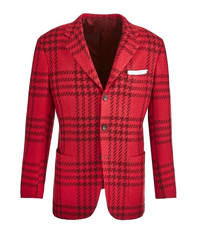 Contemporary Fit Houndstooth Cashmere Sports Jacket picture 1