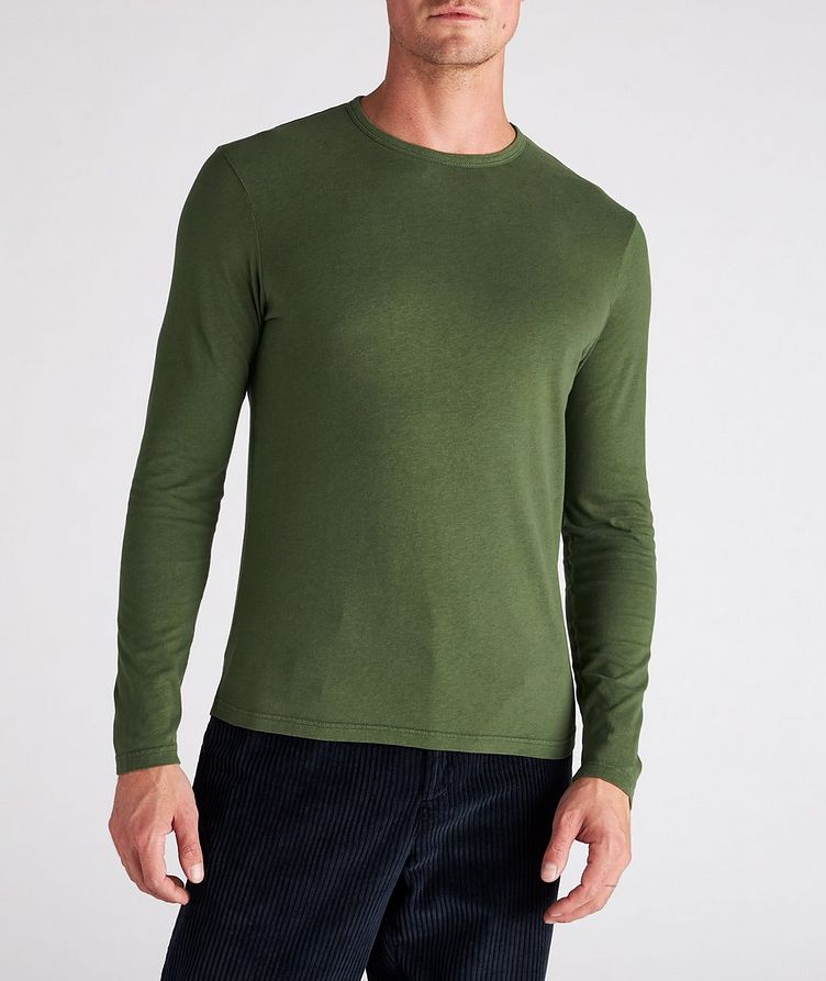 Long-Sleeve Cotton-Blend T-Shirt image 1