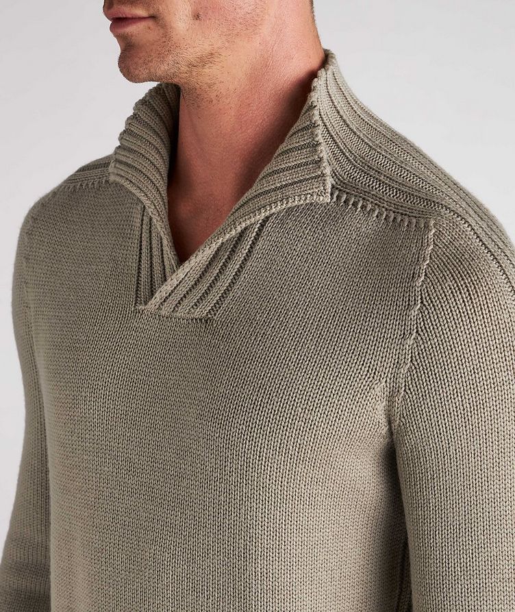 Wool Mock Neck Sweater image 3