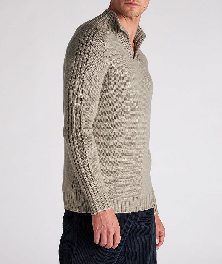 Wool Mock Neck Sweater image 4